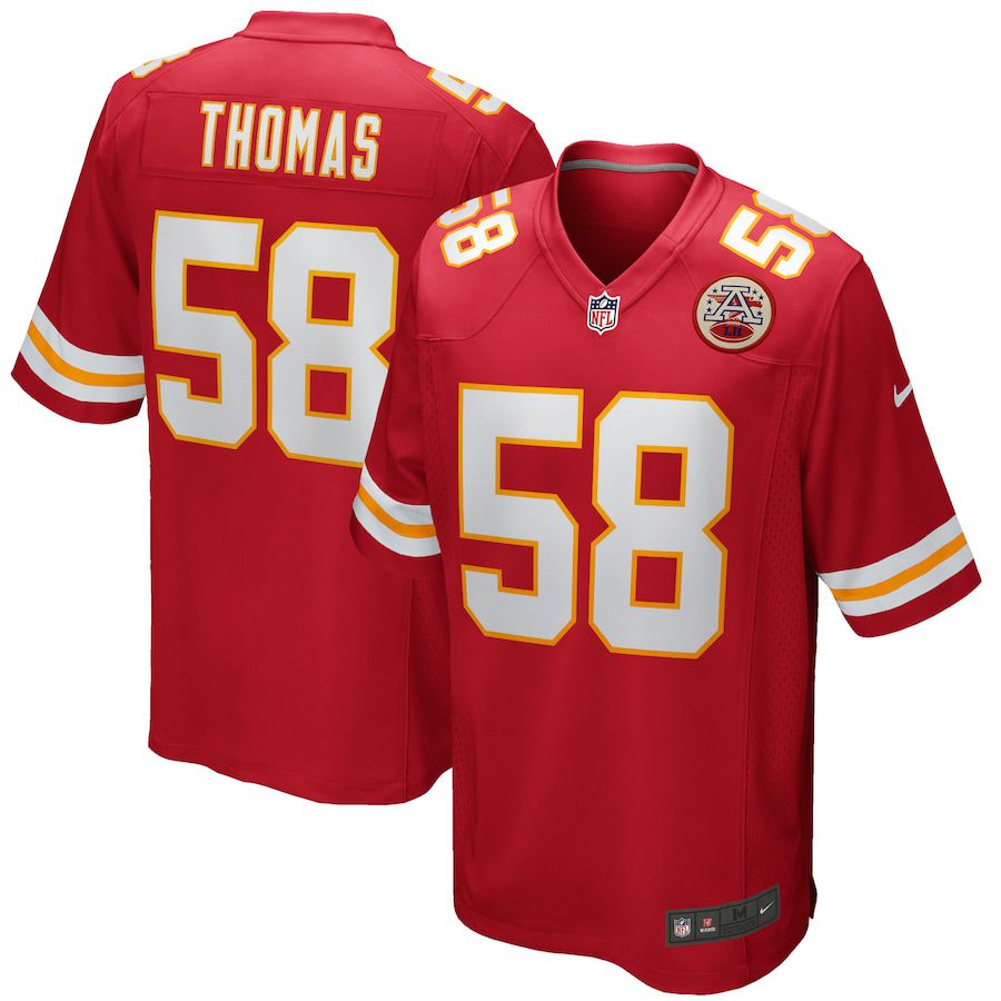 Men Kansas City Chiefs #58 Derrick Thomas Nike Red Game Retired Player NFL Jersey->kansas city chiefs->NFL Jersey
